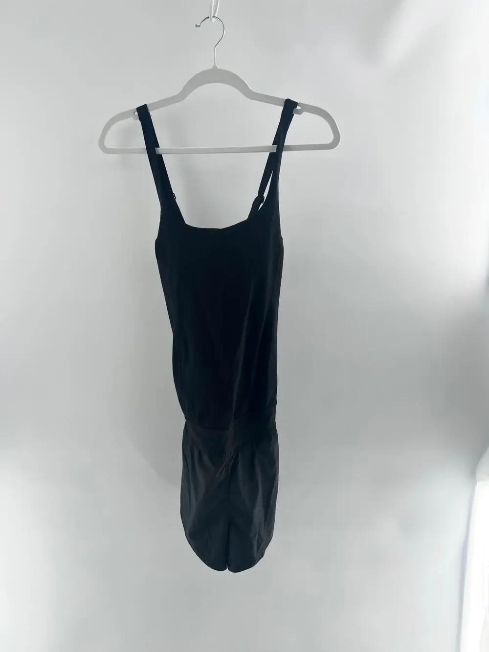 NWT Fp Movemement Sleeveless Crossback Athletic Short Romper Black Women's Small